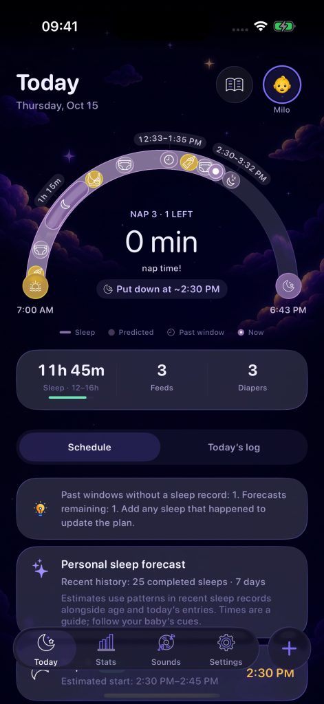 Hushed Sleep app screenshot